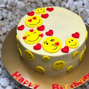 emoji birthday cake