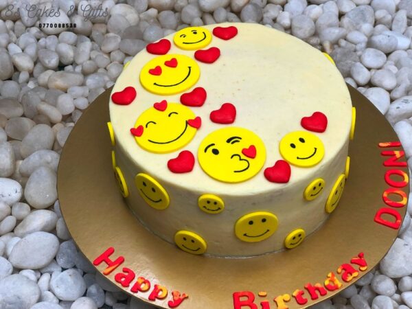 emoji birthday cake