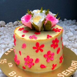 rose flower cake