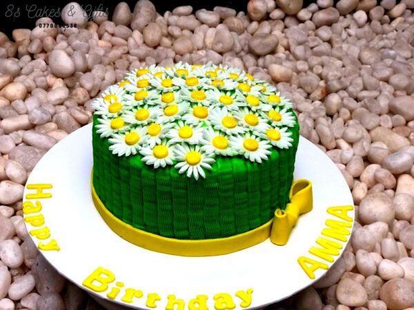 flower basket cake