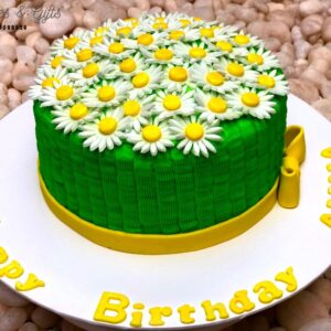 flower vas cake