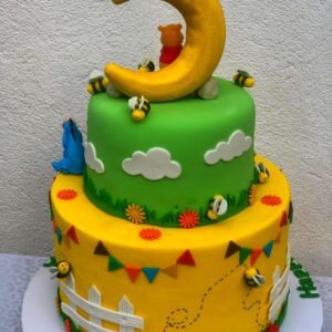 BC021 Winnie the Pooh theme birthday cake