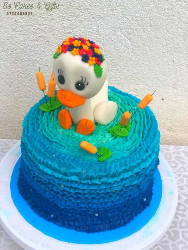 baby duck birthday cake