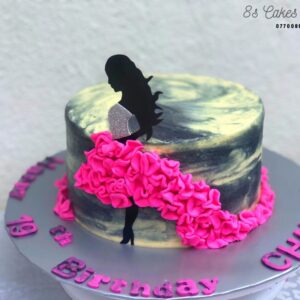 dark girl cake