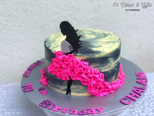 dark girl cake