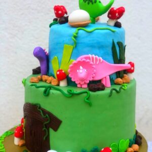 fondant dinosaur cake topper