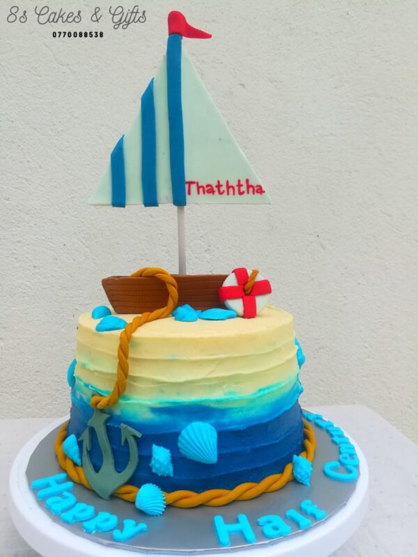 sailor boat cake