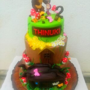 Masha and the bear cake