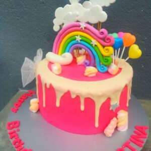 rainbow birthday cake