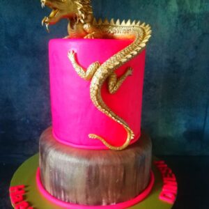 fondant Dragon cake