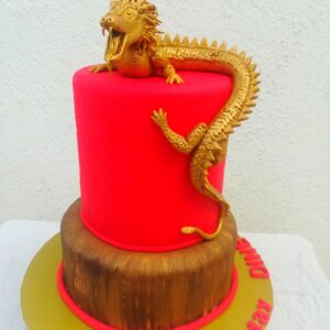 fondant Dragon birthday cake