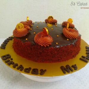 simple cake home made design