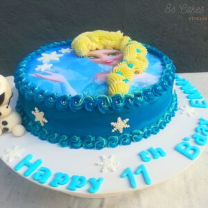 Elsa theme cake