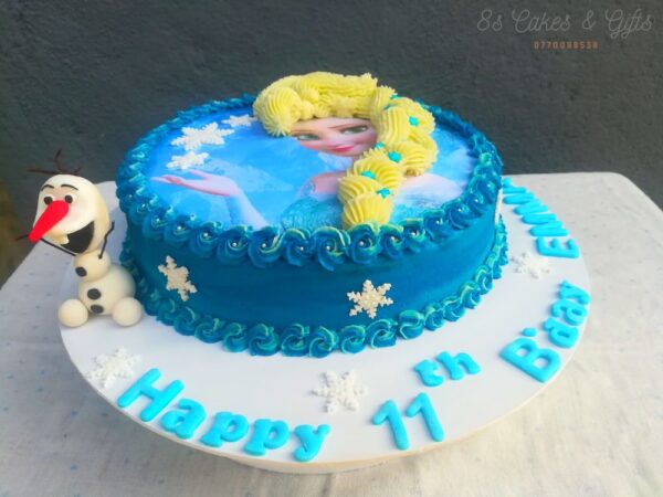 Elsa theme cake