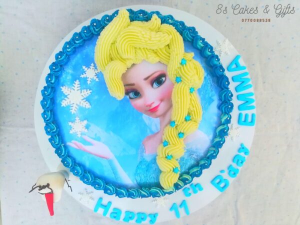 Elsa birthday cake for a girl