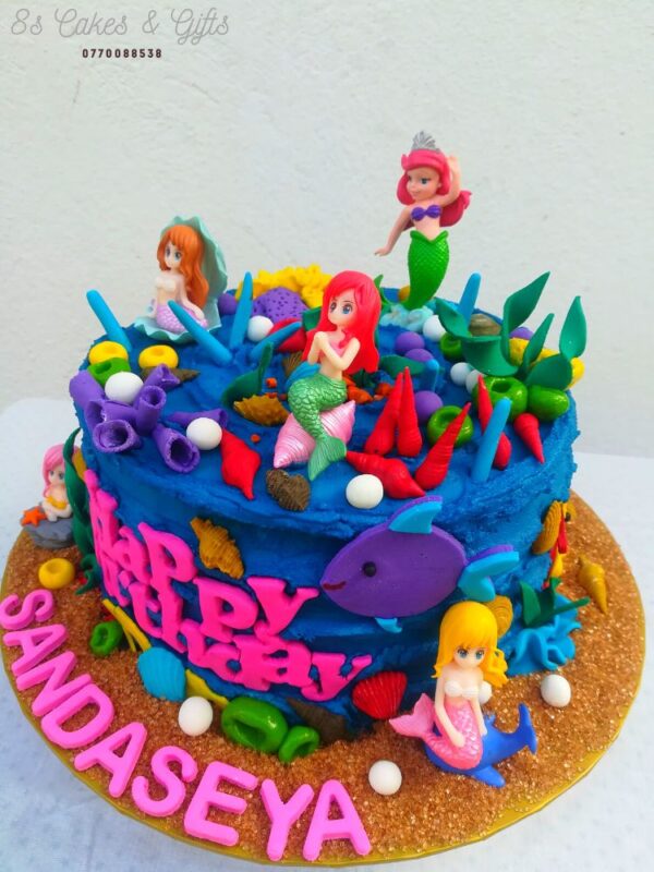 mermaid birthday cake