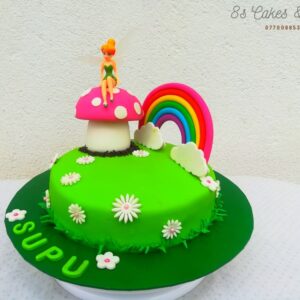 Rainbow birthday cake