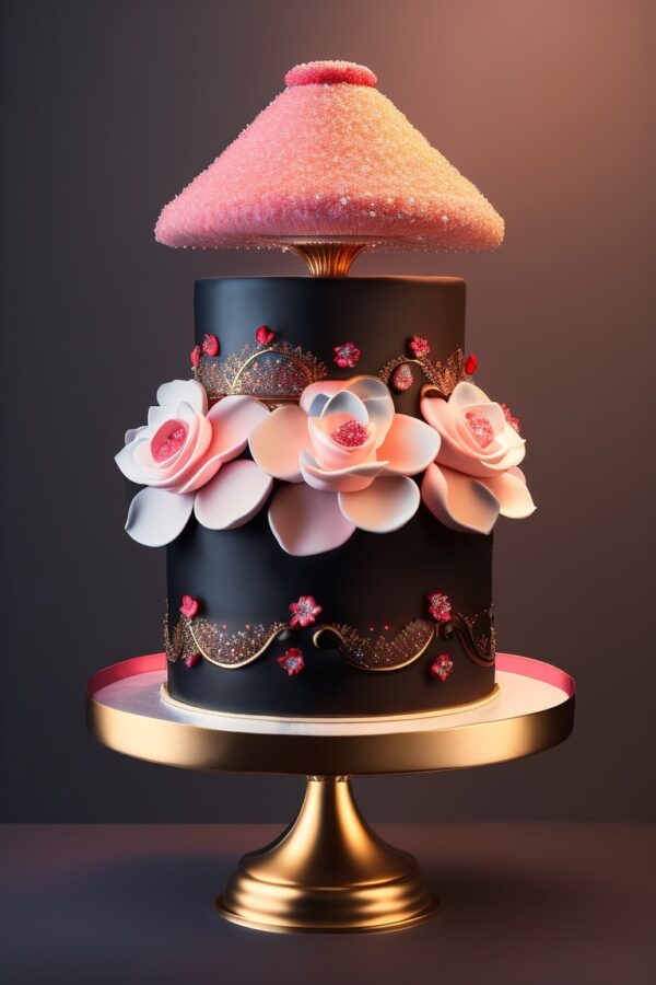 cake tower with seven layers