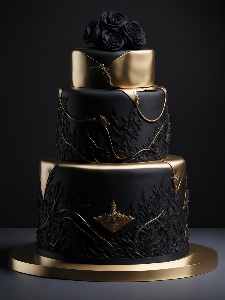 dark gold cake