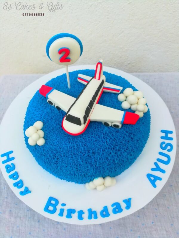 Aero plane birthday cake