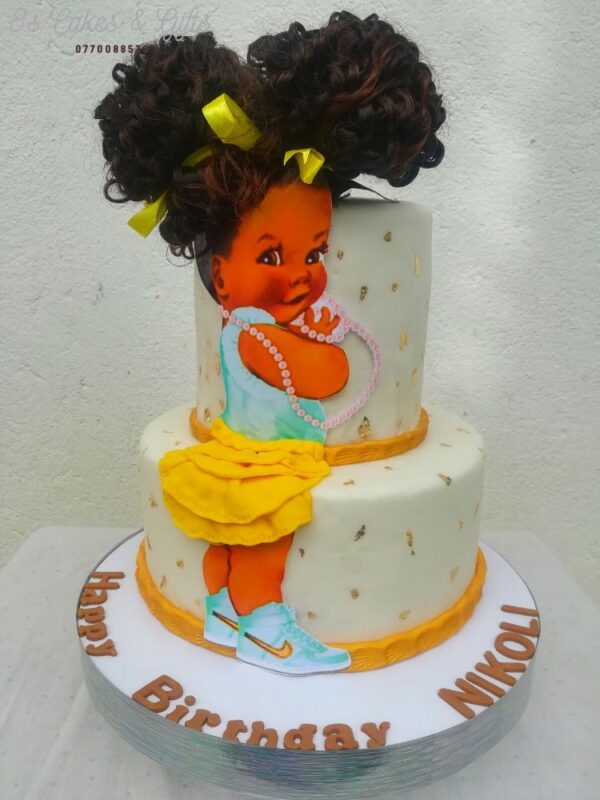 dark girl birthday cake