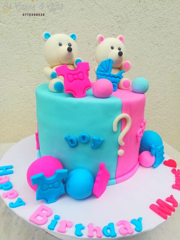 Cute teddy bear birthday cake Negombo