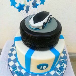 Super car birthday cake