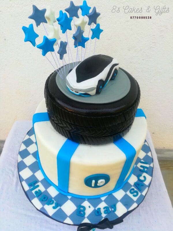 Super car birthday cake