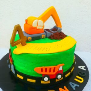 How to make fondant excavator