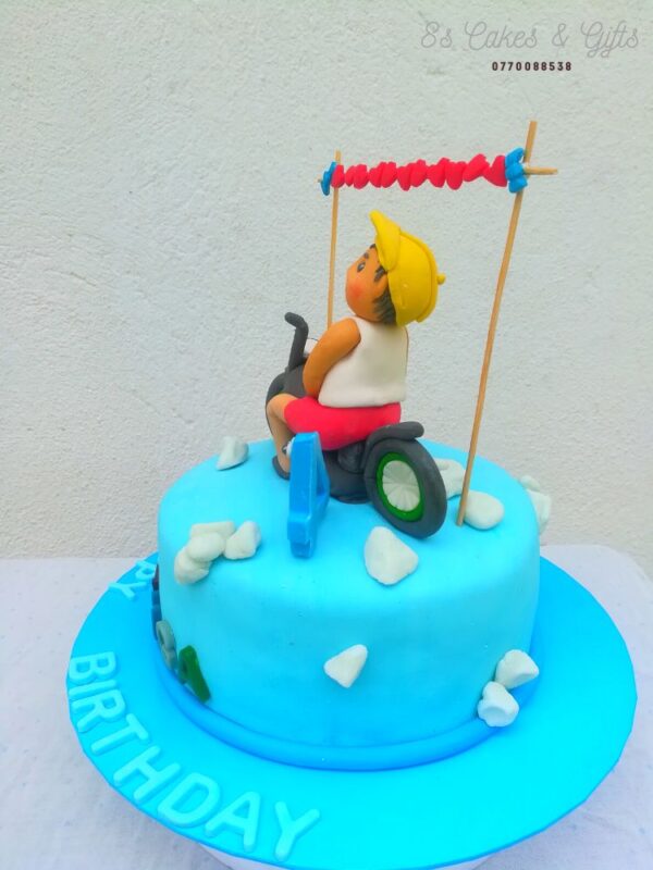 fondant boy cake topper