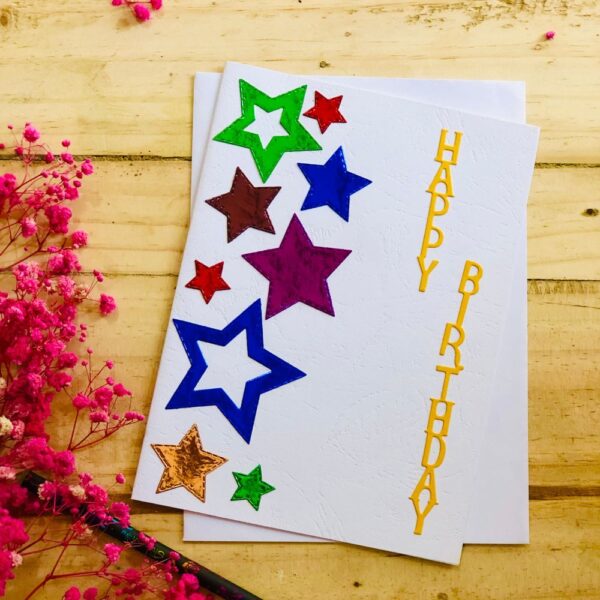 handmade star greeting cards