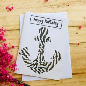 Anchor birthday card