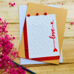 Handmade valentine greeting cards