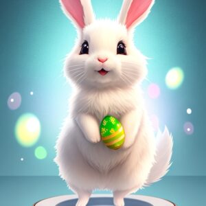 beautiful easter bunny image for backdrop