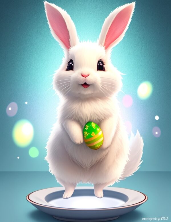 beautiful easter bunny image for backdrop