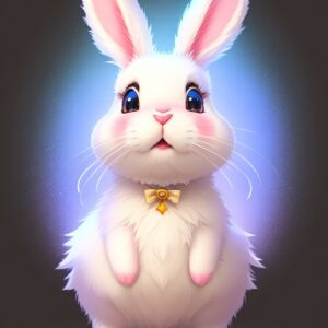 Bunny with blue eyes clip art free download