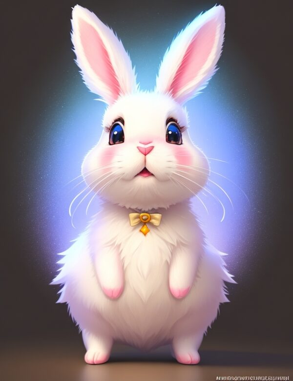 Bunny with blue eyes clip art free download