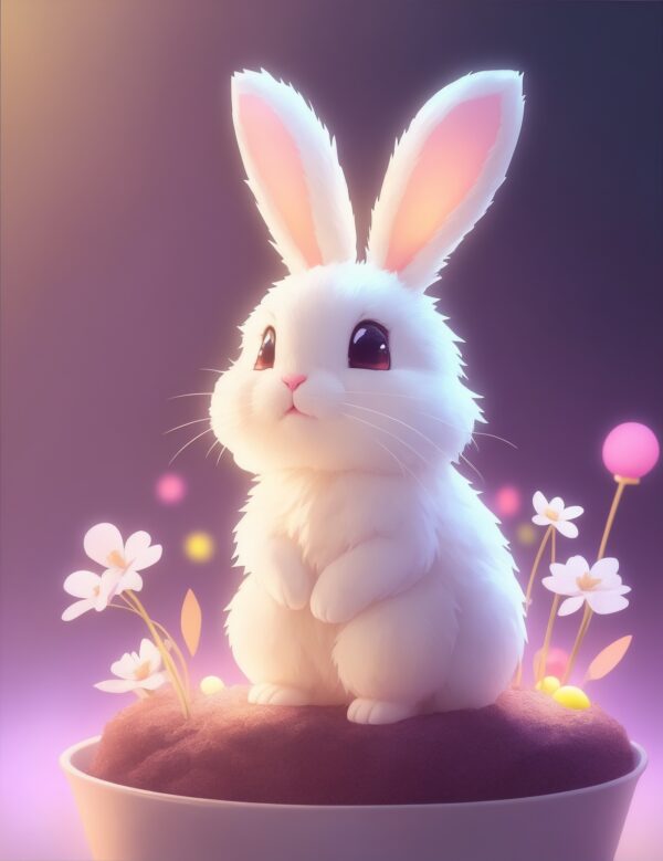 300DPI bunny image free download