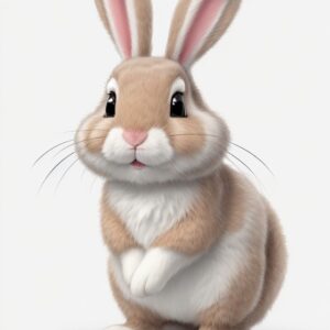 Brown rabbit 300dpi image for free