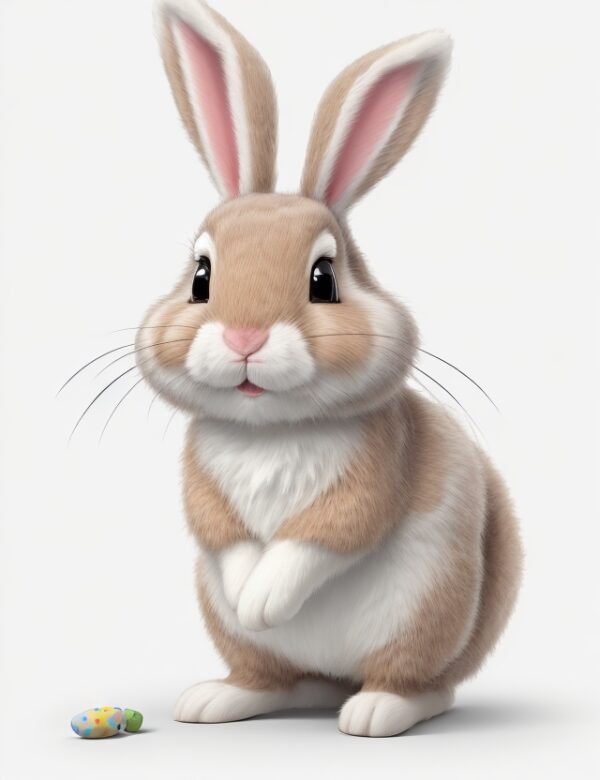 Brown rabbit 300dpi image for free