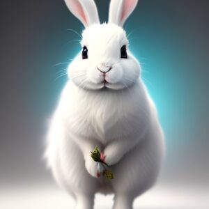 Angry rabbit high resolution photo