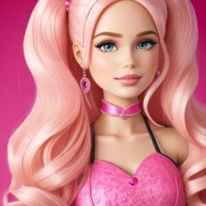 HD Barbie Girl Closeup Image