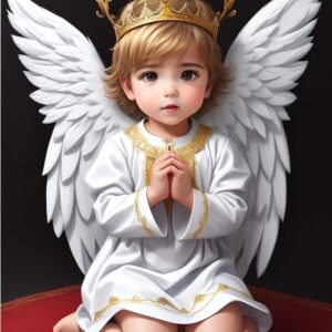 Little Angel is Praying Image