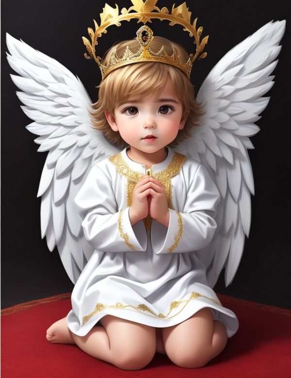 Little Angel is Praying Image