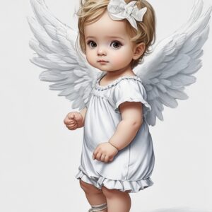 Baby Angel Image for Baptism