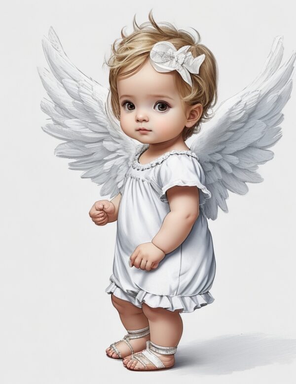 Baby Angel Image for Baptism