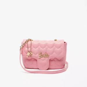 Light pink barbie girl bag hd image