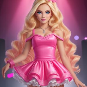 Beautiful barbie girl portrait (1)