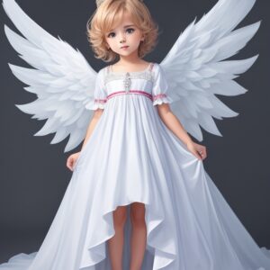 Realistic Angel Girl High-Quality Image