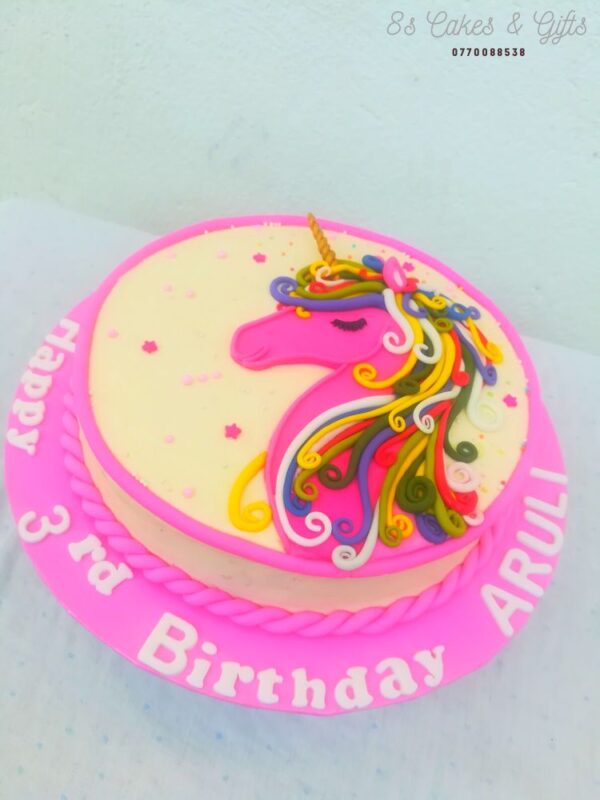 Unicorn birthday cake in Ja ela